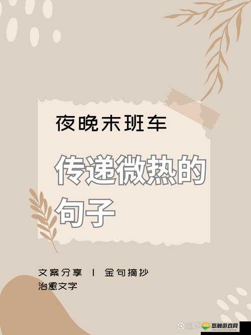 末班车上传递微热的夜晚-一段温暖而特别的故事