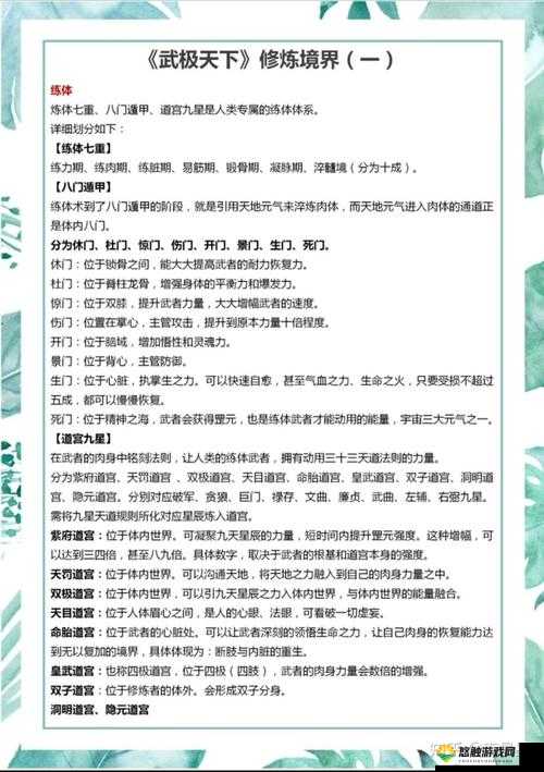 武极天下练体系统玩法新手必备,资源管理的艺术