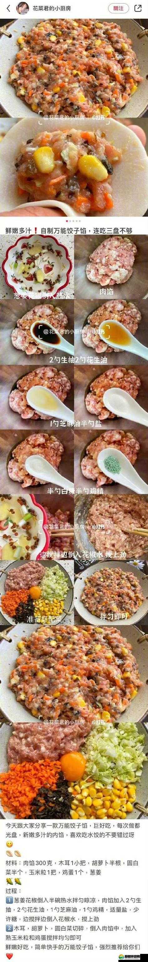 授课方式肉馅小水饺:手把手教您制作美味秘诀