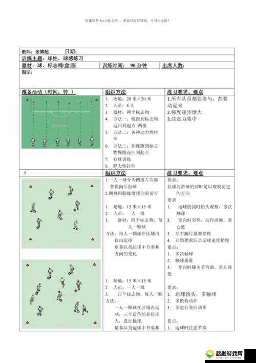 私教 1v2 训练出球意识基本原则：高效提升球感与意识技巧