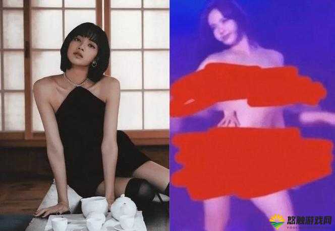 #LISA 全身只剩 1 条珍珠腰链,性感迷人#