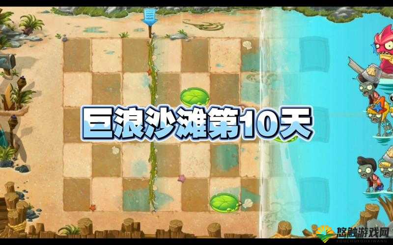 植物大战僵尸2巨浪沙滩第10天通关攻略,资源管理的艺术