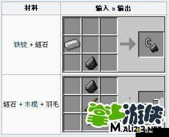 我的世界打火石怎么合成，打火石攻略详解