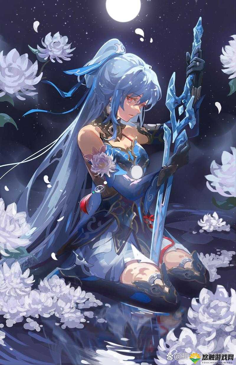 动漫美女流水潺潺,展现灵动之美与奇幻魅力