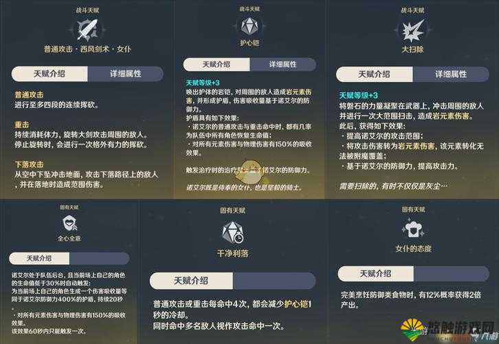 圣剑幻想五星女武神天赋技能详解
