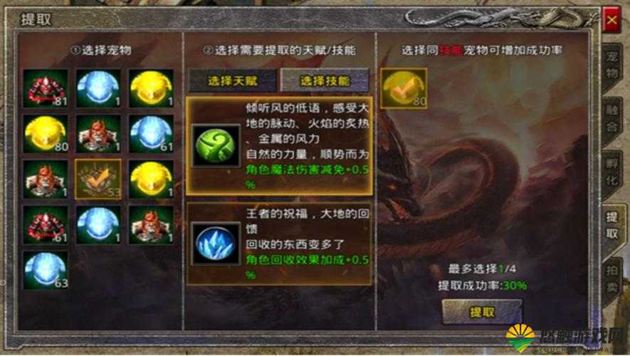 无极神魔传宠物自主使用技能帮助战斗
