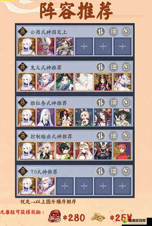 阴阳师百鬼弈第四周阵容推荐,一波流阵容快速上分攻略