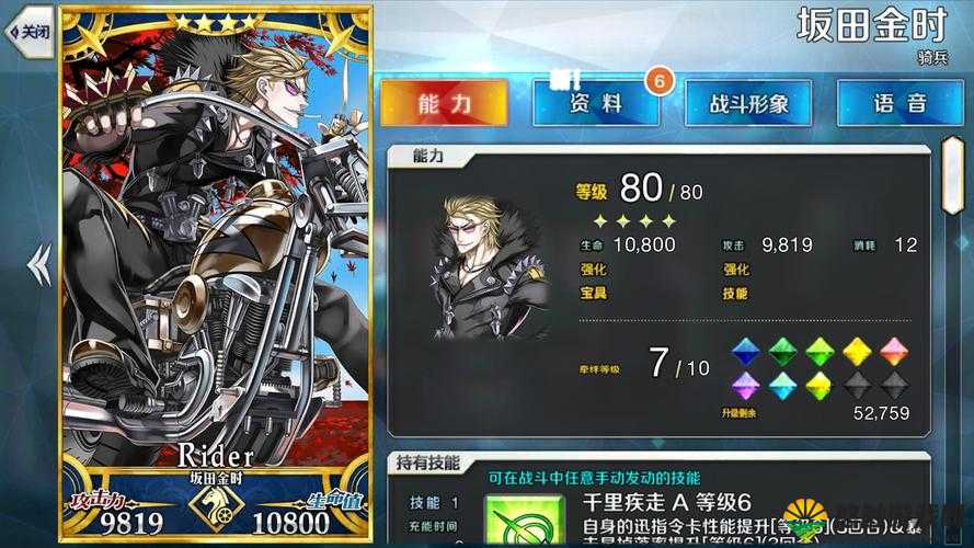 FGO金时Rider技能好用吗？金时Rider技能评测解析及未来玩法预测