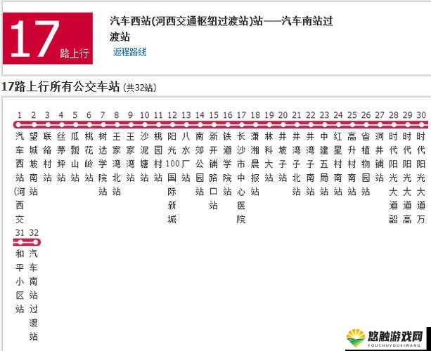 17路公交车站点全解析：从起点到终点，详细经过的每一个站点一览